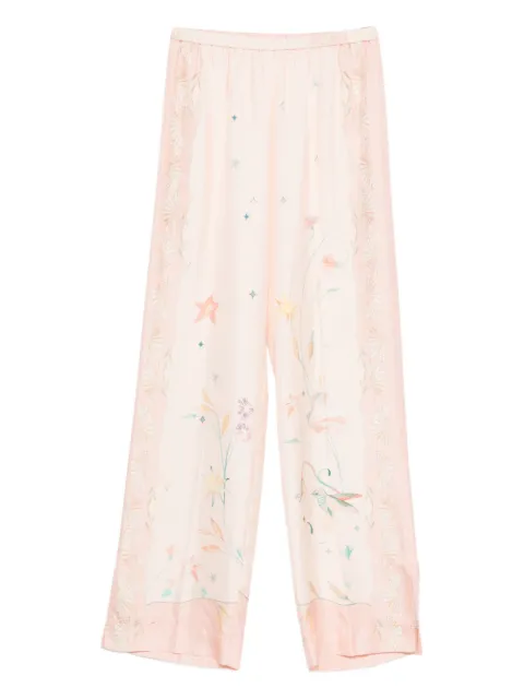 Forte Forte floral print trousers Neutrals 14921MYPANTS