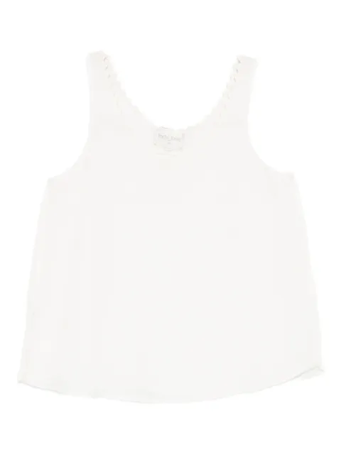 Forte Forte scallop-trim top White 14830MYTOP