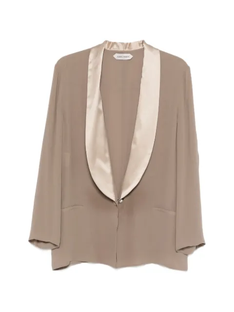 Alberta Ferretti shawl-lapel single-button blazer Neutrals A05055116