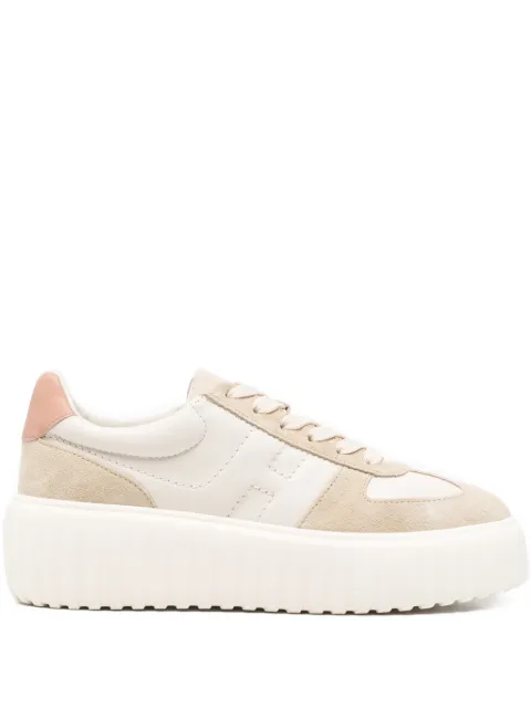 Hogan H-stripe platform sneakers Neutrals HXW6450FY40UHC