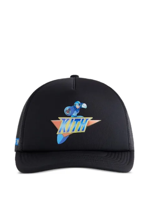 KITH x Capcom mega-man trucker cap hat Black KHM051351001