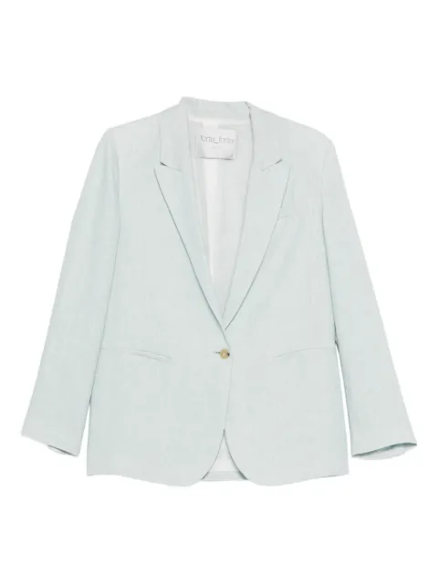 Forte Forte Chic single-breasted blazer Blue 14825MYJACKET