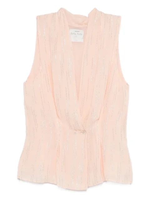 Forte Forte sleeveless draped top Pink 14891MYTOP