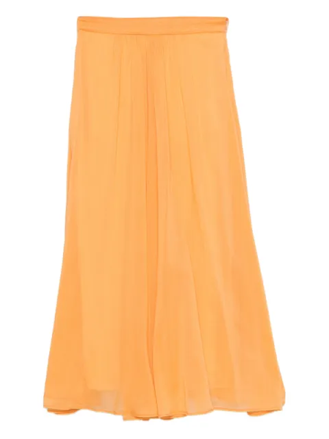 Forte Forte pleated skirt Orange 14911MYSKIRT