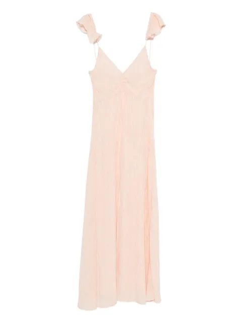 Forte Forte ruffled-detail maxi dress Pink 14892