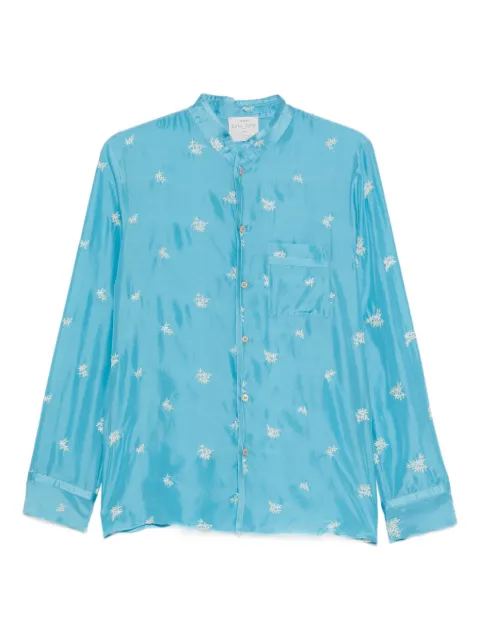 Forte Forte floral chest-pocket shirt Blue 14868MYSHIRTTURCHINO