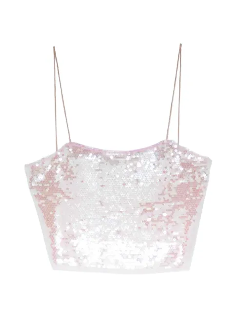 Forte Forte sequin strap top Pink 14895