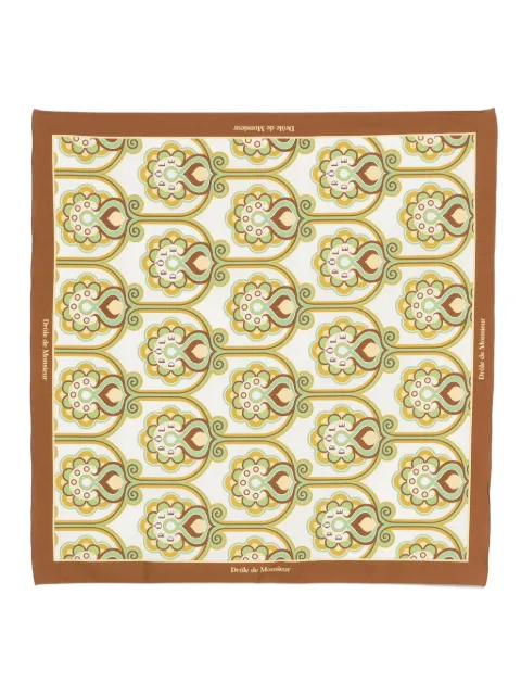 Drôle De Monsieur floral scarf White JBA023CO262