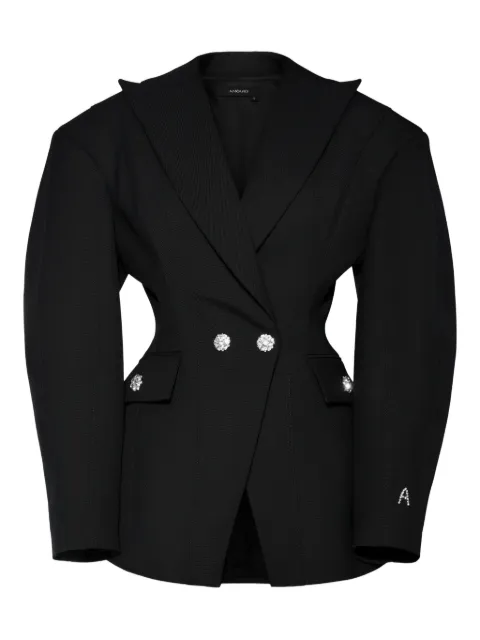 ANOUKI double-breasted blazer Black FNT14BZLI