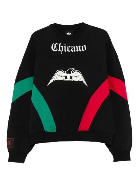 adidas x Willy Chavarria eagle-graphic crew-neck sweatshirt Black KF3196