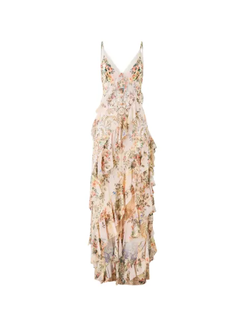 Camilla floral ruffled dress Neutrals 00038257
