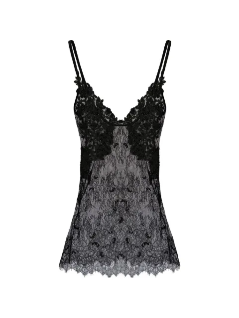 Alchemy x Lia Aram floral-lace mini dress Black LIA732