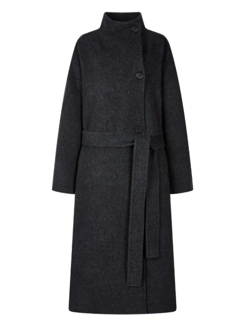 TOMBOY high-neck belted coat Grey 9105411221