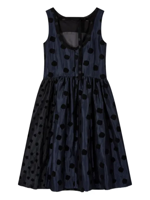 TOMBOY polka-dot sleeveless midi dress Black 9105441301
