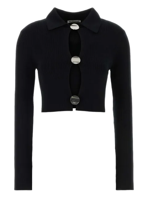 Jil Sander button polo-collar cardigan Black J01HP0010