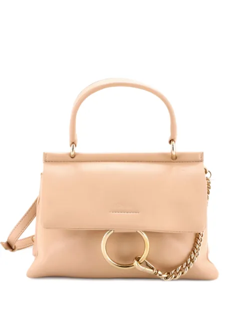 Chloé Pre-Owned Faye Top Handle Bag Leather Small satchel Neutrals CFEC97XFTEF3CZWR