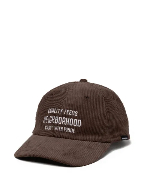 Neighborhood corduroy strap-back baseball hat Brown 252YGNHHT02BR