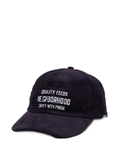 Neighborhood embroidered corduroy baseball hat Blue 252YGNHHT02