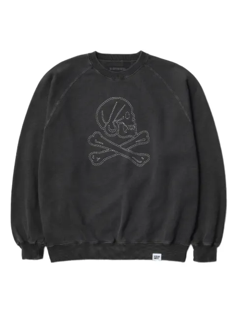 Neighborhood skull-embroidered sweatshirt Grey 252FPNHCSM04