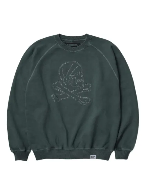 Neighborhood skull-embroidered sweatshirt Grey 252FPNHCSM04