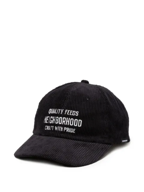 Neighborhood corduroy embroidered baseball hat Black 252YGNHHT02BK
