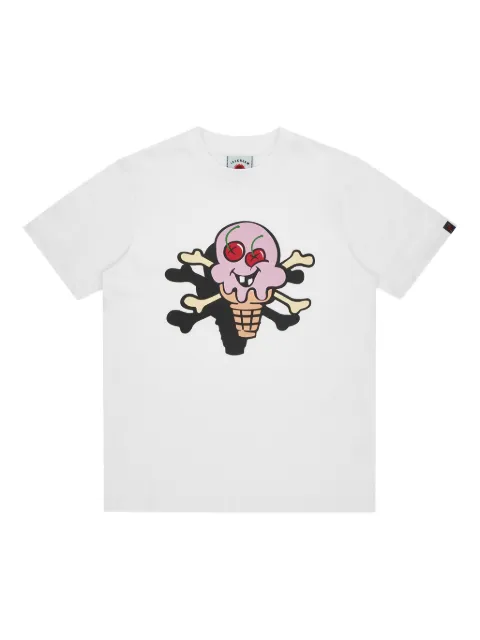 ICECREAM Cones & Bones graphic-printed T-shirt White IC25491