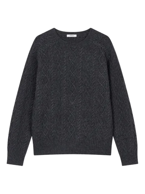 TOMBOY cable knit round neck sweater Grey 9155452C03