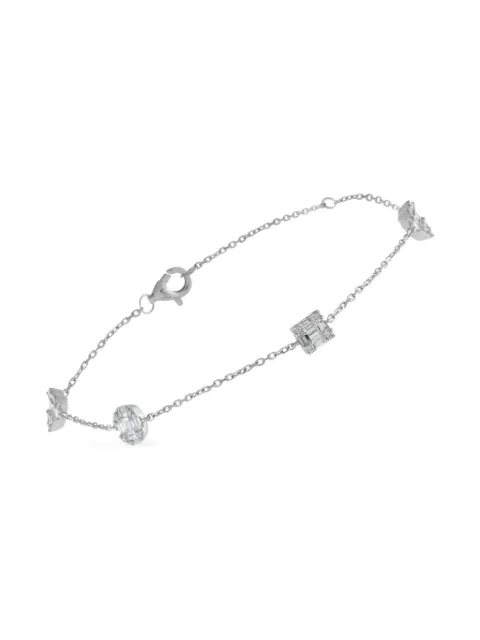 LB Exclusive 14K white gold diamond bracelet Silver BR10377W
