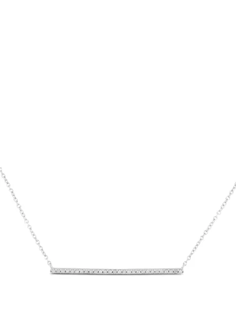 LB Exclusive 14K white gold diamond embellished necklace Silver PN16759W