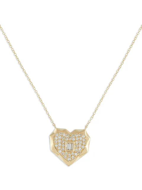 LB Exclusive 14K yellow gold diamond heart-pendant necklace Gold PN16833Y