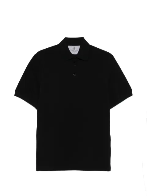 Brunello Cucinelli short-sleeve polo shirt Black ME8548116C101