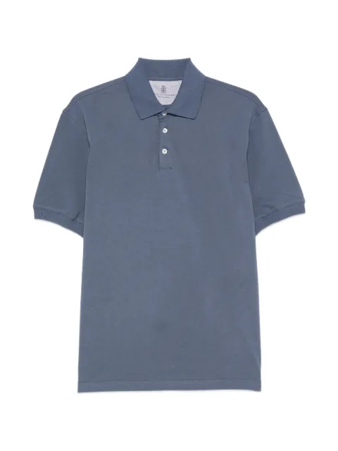 Brunello Cucinelli short-sleeve polo shirt Blue ME8548116C7860