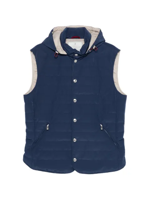Brunello Cucinelli down vest Blue MM4791696CWG01