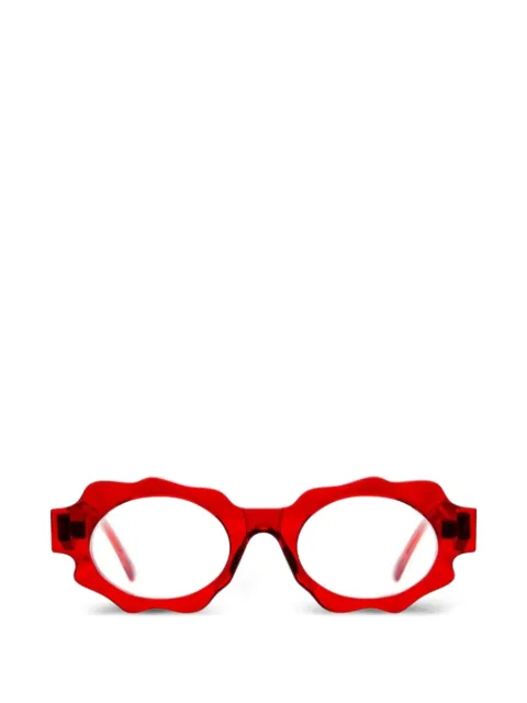 Kuboraum shaped glasses Red G7