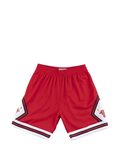 Mitchell & Ness elasticated graphic-print shorts Red 2FU5I9MD