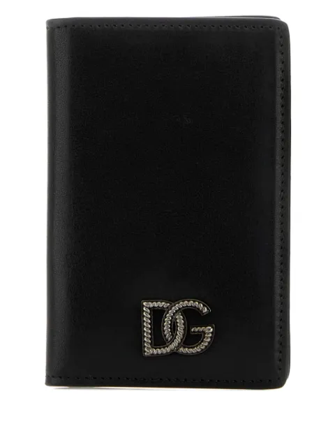 Dolce & Gabbana logo detail leather card holder Black BP3323AU994