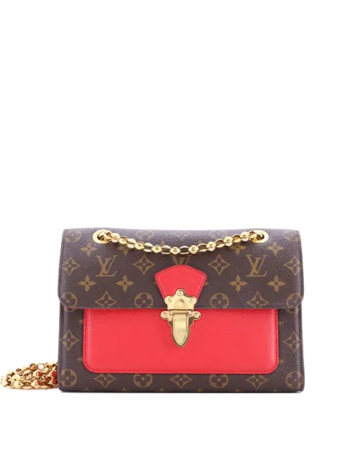 Louis Vuitton Pre-Owned Victoire Handbag Monogram Canvas and Leather shoulder bag Brown 2L38HH4E5NOFXP1Y