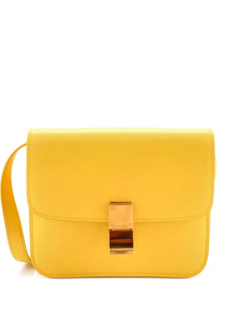 Celine Pre-Owned Classic Box Bag Smooth Leather Teen shoulder bag Yellow 6T2ZN7WVCU0G3DDG