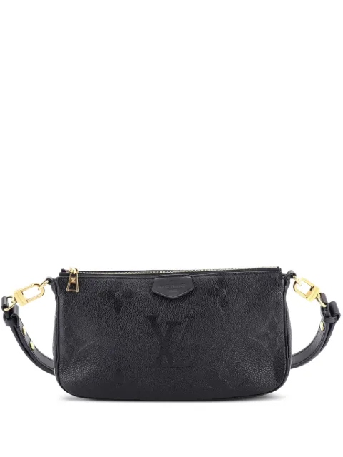 Louis Vuitton Pre-Owned Multi Pochette Accessoires Monogram Empreinte Giant crossbody bag Black 48JM8ZMQ9XSZIBF6