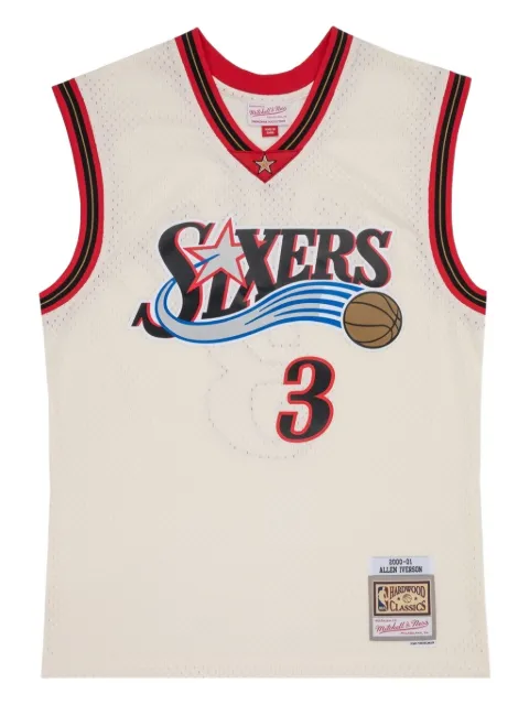 Mitchell & Ness 76ers 2000 V-neck tank top Neutrals TFSM5052P7600AIVOFWH