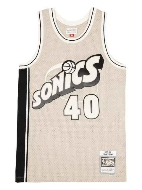 Mitchell & Ness Swingman NBA SuperSonics 1995 Shawn Kemp tank top Neutrals SMJYLF19121SSUKHAK95SKE