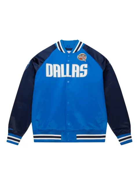 Mitchell & Ness Hall Of Fame Dallas Mavericks Dirk Nowitzki long-sleeve jacket Blue OJBF6860DMAYYDNORYNY