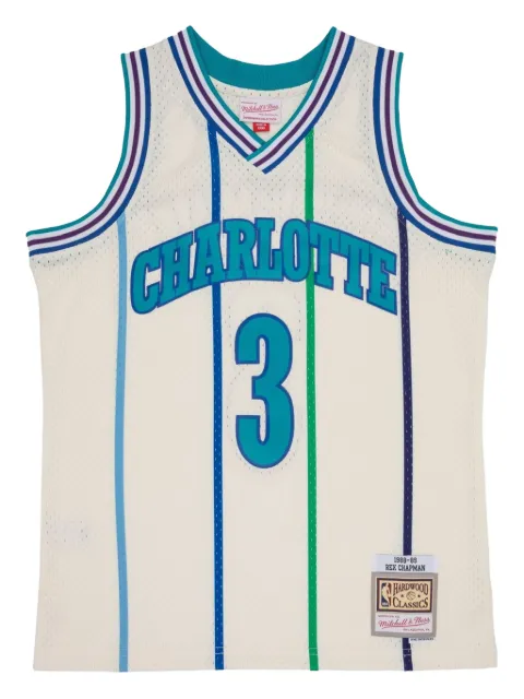 Mitchell & Ness x NBA Hornets 1988 "Rex Chapman" striped tank top Neutrals TFSM5052CHO88RCHOFWH