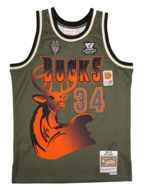Mitchell & Ness Flight Swingman NBA Milwaukee Bucks 1996-97 Ray Allen jersey tank top Green SMJY4847MBU96RALDKGN