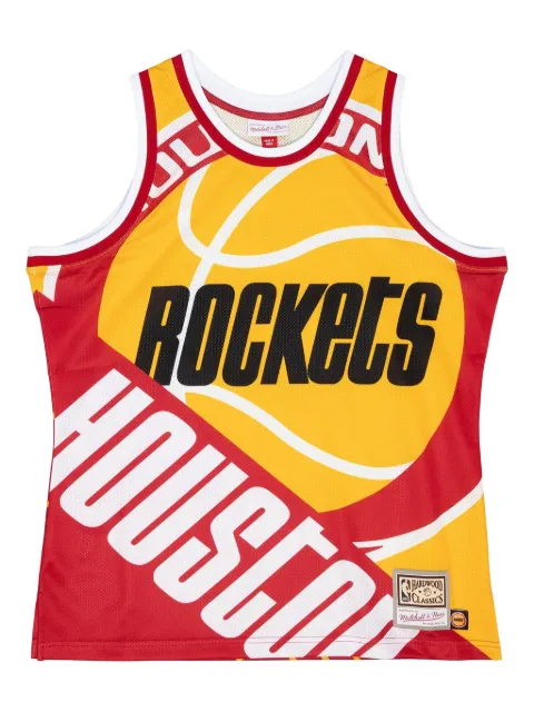 Mitchell & Ness Big Face NBA Houston Rockets tank top Yellow TMTK4350HROYYPPPYELL