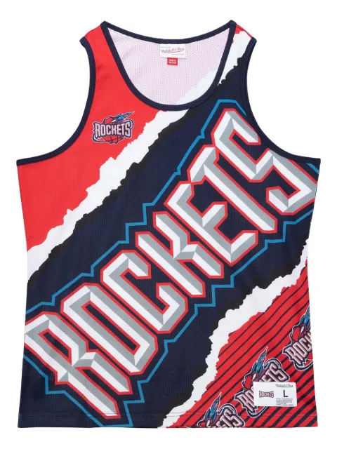 Mitchell & Ness Jumbotron 2.0 Houston Rockets round-neck tank top Red TMTK1232HROYYPPPNYRD