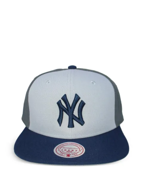Mitchell & Ness x MLB New York Yankees Triple Play Liberty embroidered cap Blue HY11518NYYGREY