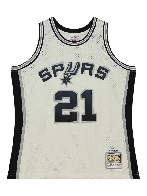 Mitchell & Ness Spurs 1998 "Tim Duncan tank top Neutrals TFSM5052SAS98TDUOFWH