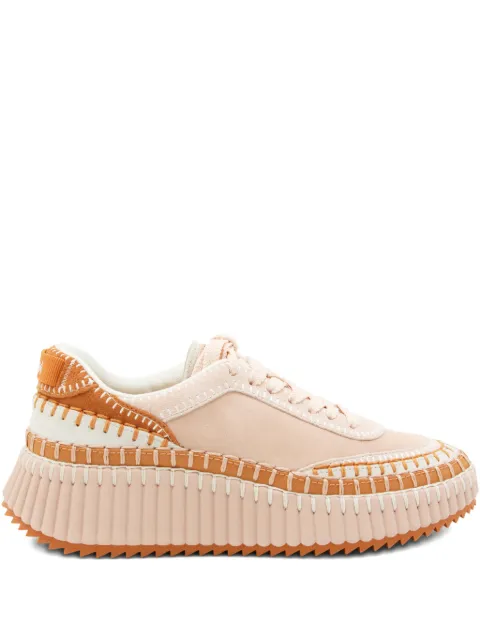 Chloé lace-up platform trainers Pink C24A00RMS6I5