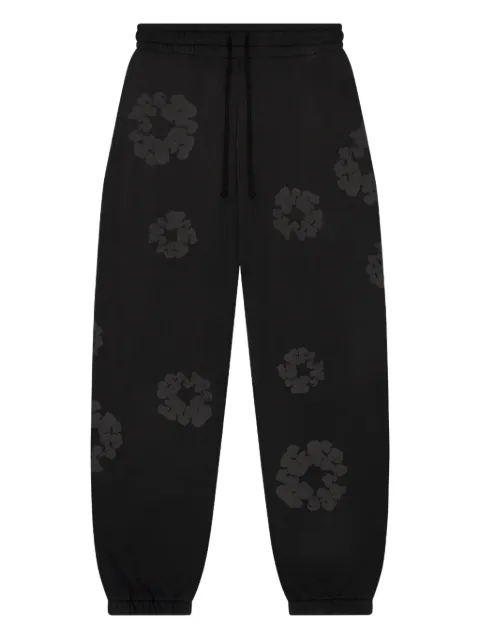 Denim Tears Faded Mono cotton track pants Black DT247